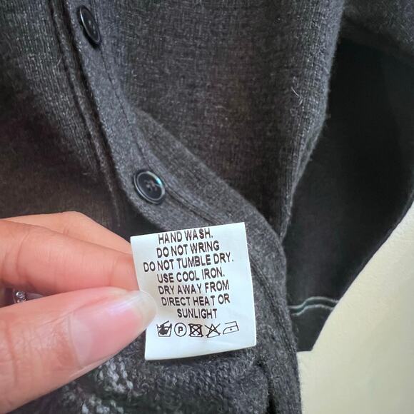 Charcoal Gray and Green Cardigan (XS) - Wizarding World - Slytherin House - Picture 4 of 8